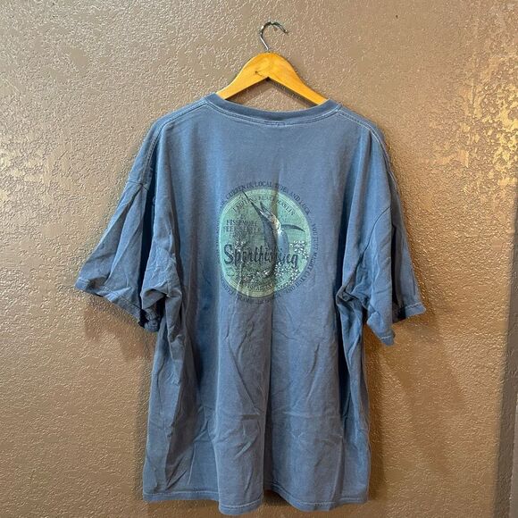 World Wide Sportsmen Men’s XXL Blue Purple Short Sleeve Shirt - Picture 2 of 7